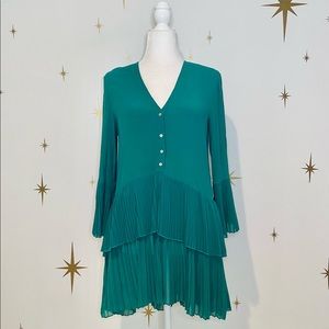 Zara Green Tiered Tunic